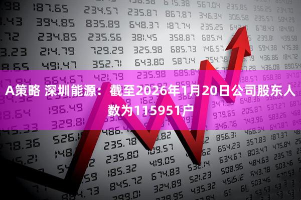 A策略 深圳能源：截至2026年1月20日公司股东人数为115951户